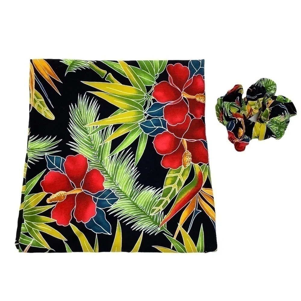 Hawaiian Sarong & Scrunchie Matching Set